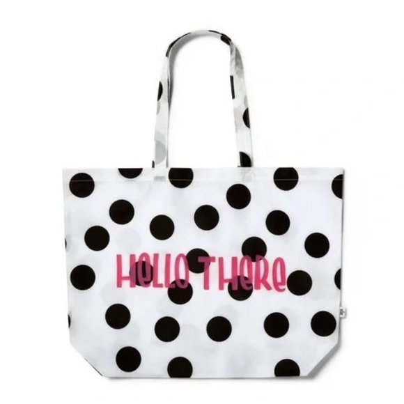 NWT 'Hello There' Dots Reusable Packable Tote - Tabitha Brown for Target - Picture 1 of 2